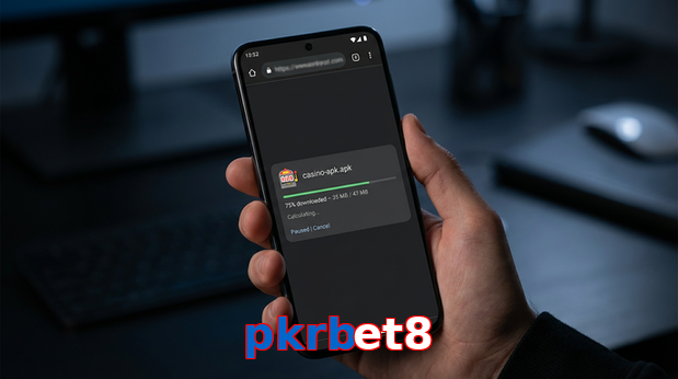 Main screen of Pkrbet8 apk page for PK players