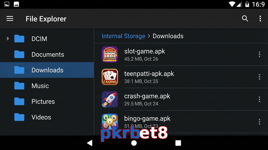 Main screen of Pkrbet8 gameapk page for PK players
